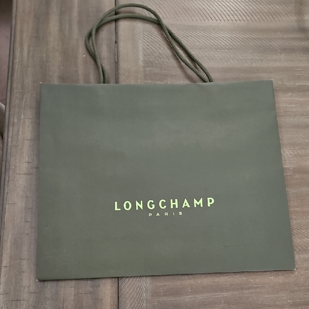 Longchamp Olive Green Shopping Bag